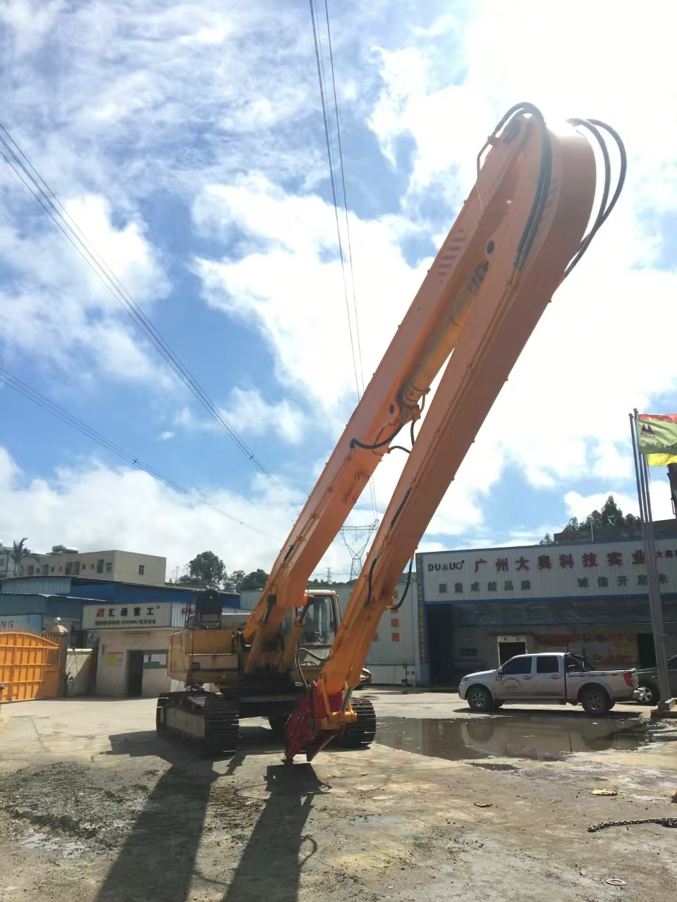 挖掘機(jī)打樁臂、打樁臂、打樁錘、挖掘機(jī)打樁臂廠家